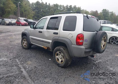 2004 Jeep Liberty Sport из США, поврежденный, VIN 1J4GL48K84W258332